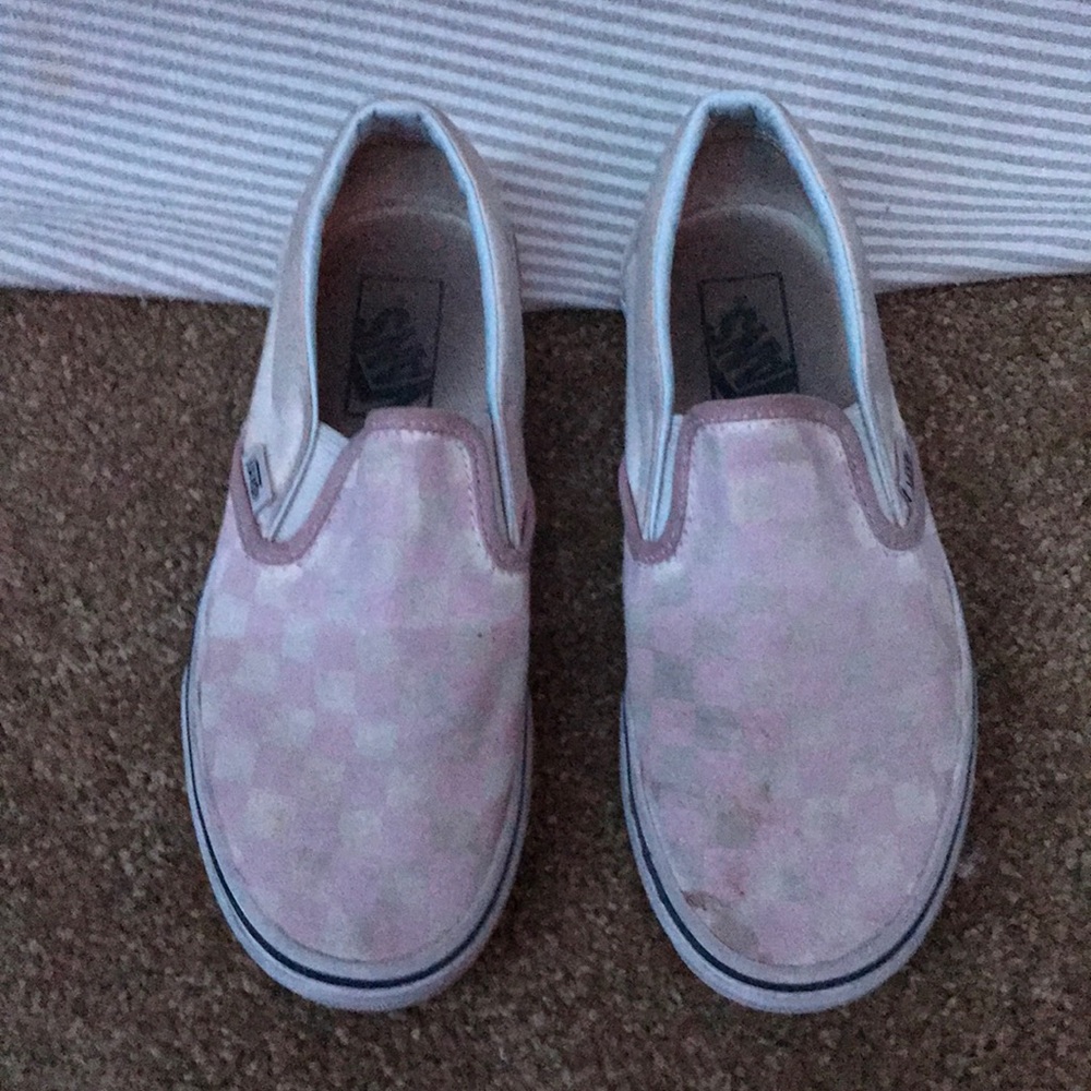 Pink Checkered Vans